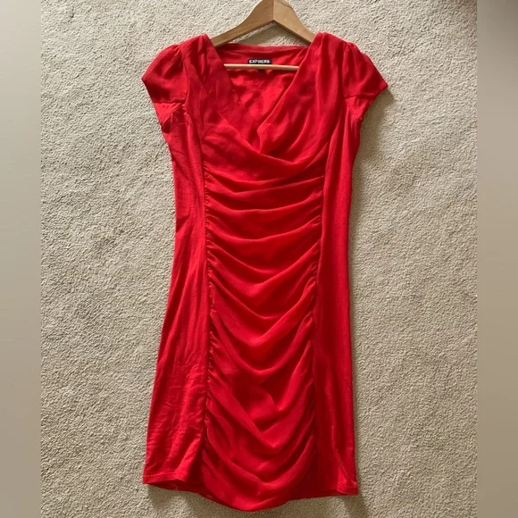 open lace back dress Red Mini Dress - Strapless Bodycon Dress